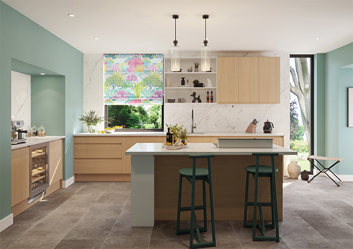 Kolkata Velvet, Summer Dream - Motorised Roman Blind - Image 8